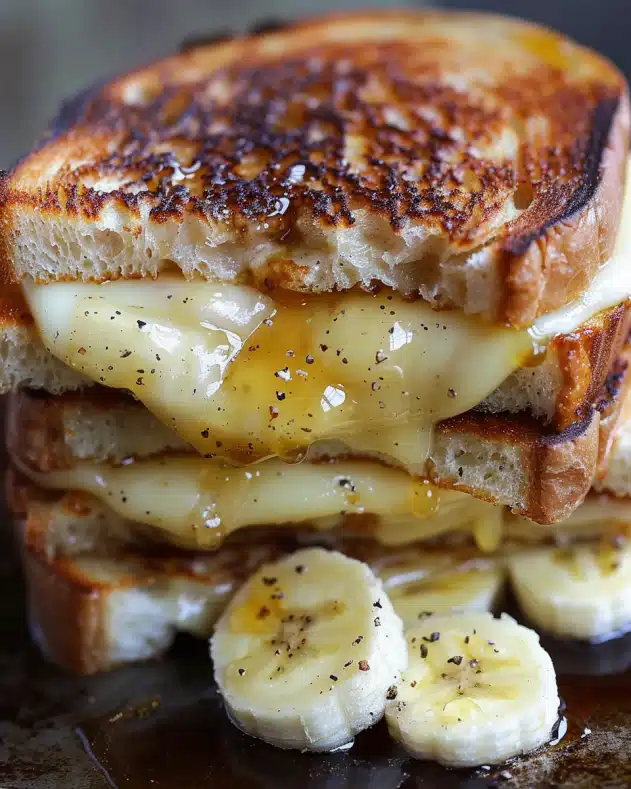Honey Banana Grilled Cheese Sandwich