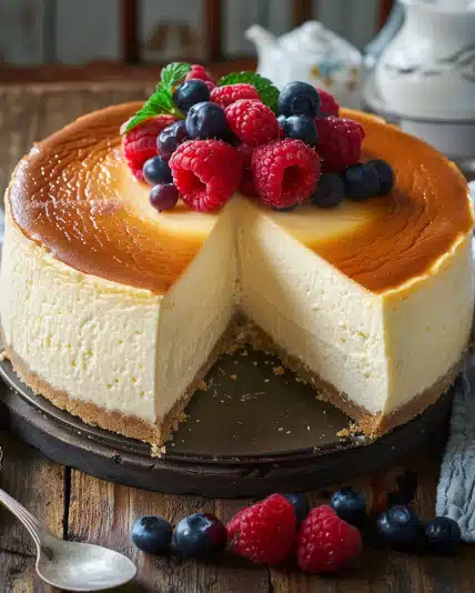 Tall and Creamy New York Cheesecake: The Ultimate Dessert Experience