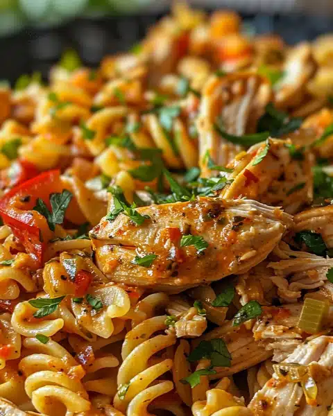 Crock Pot Cajun Chicken Pasta