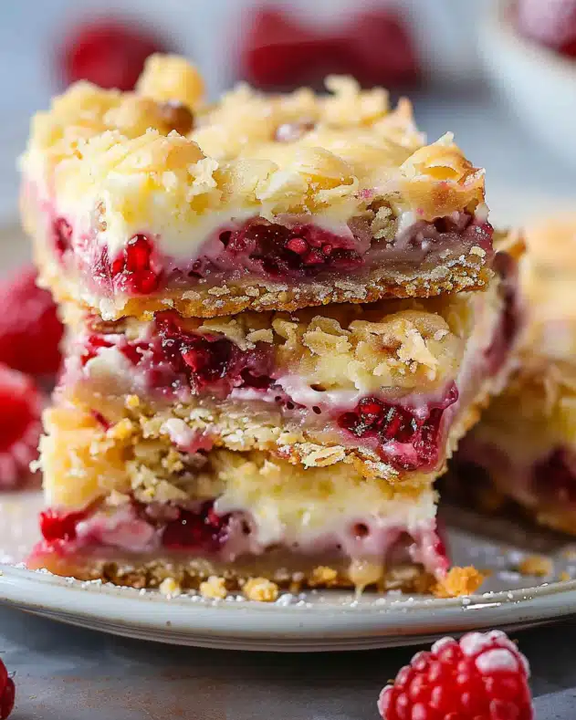 Lemon Raspberry Magic Cookie Bars