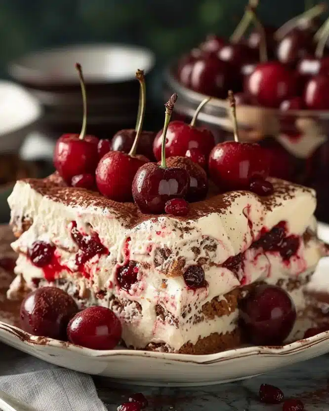 Cherry Amaretto Tiramisu