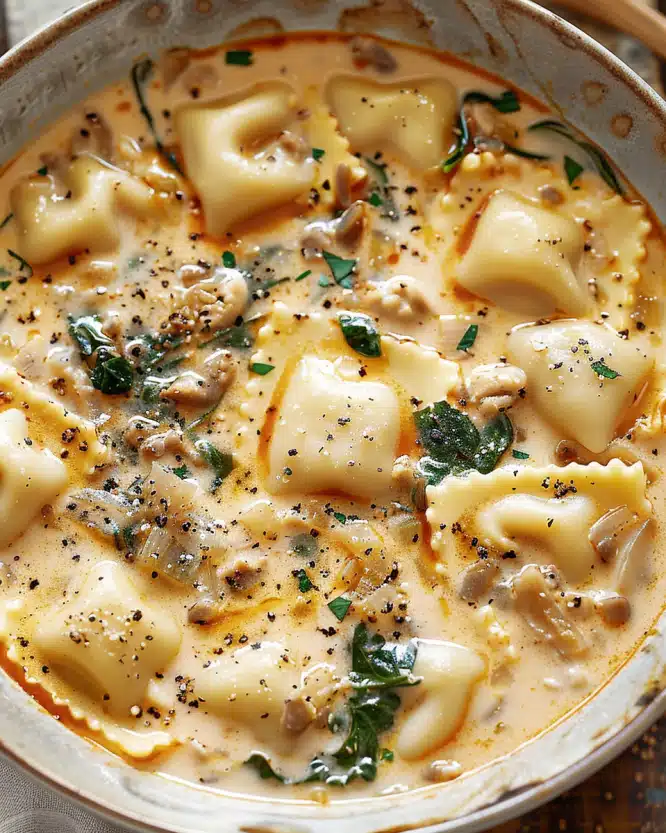 Creamy Ravioli Soup