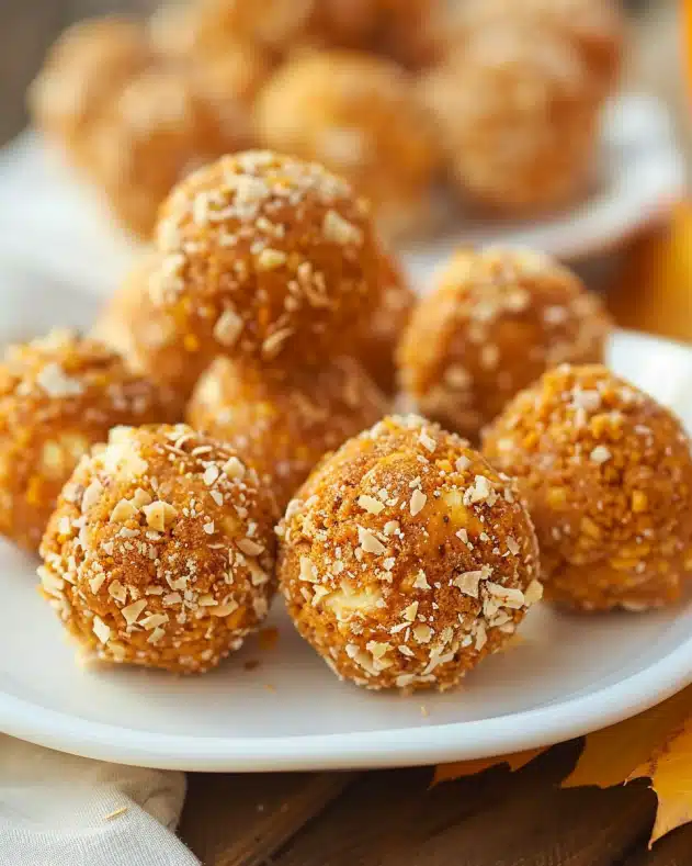 No-Bake Pumpkin Cheesecake Balls