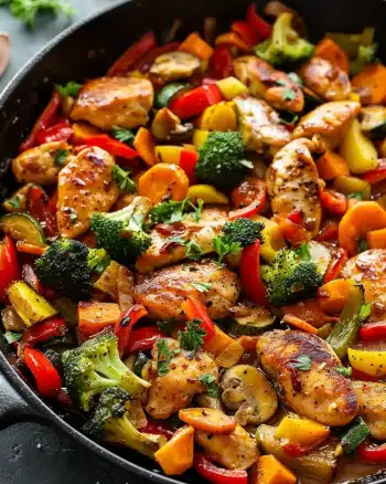 Chicken and Vegetables Skillet