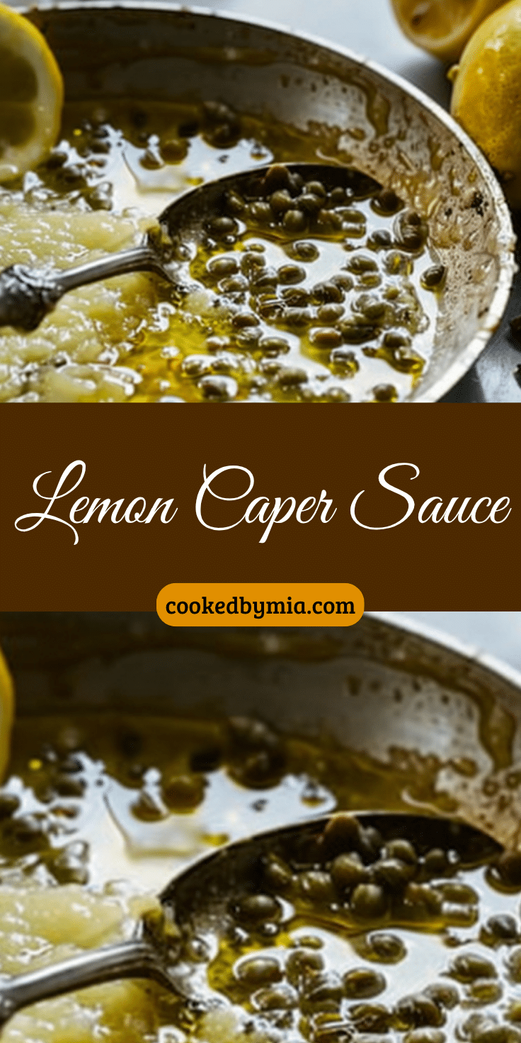 Lemon Caper Sauce - Cooked By Mia