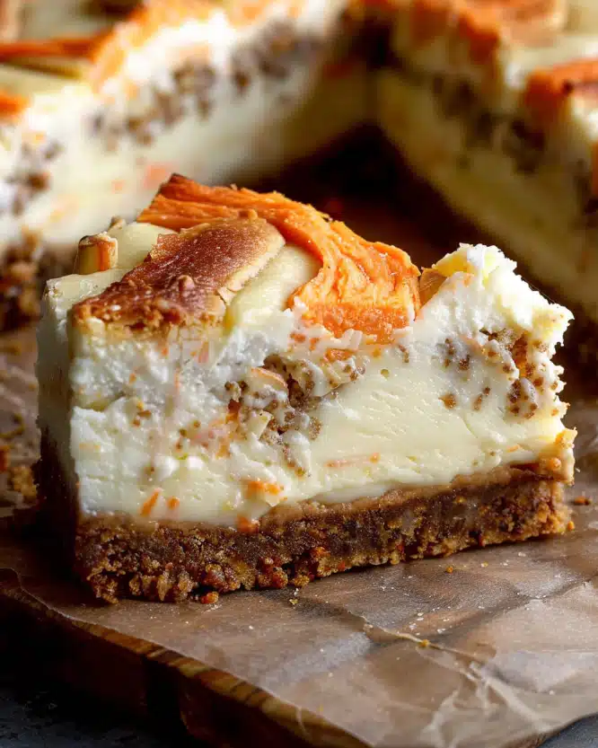 Carrot Cake Cheesecake Bars