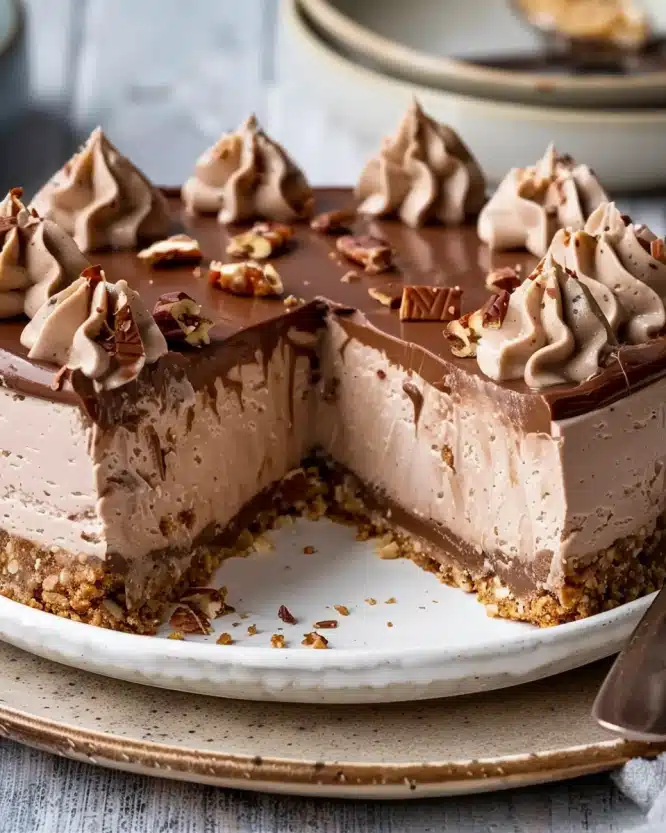 No-Bake Nutella Cheesecake