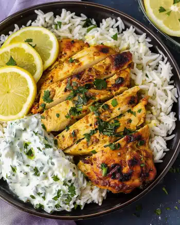 Tandoori Chicken with Tzatziki Sauce