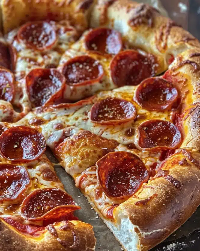 Stuffed Crust Pepperoni Pizza