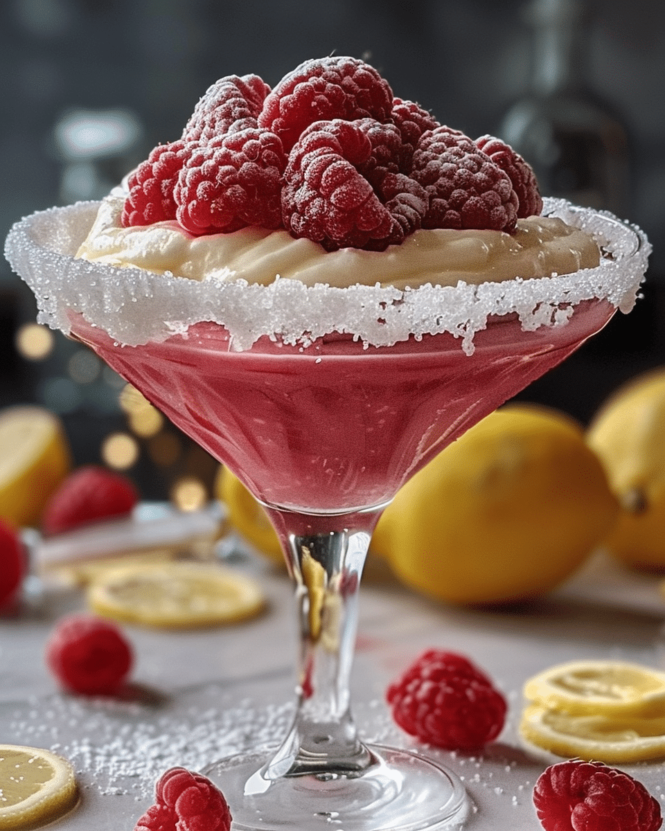 Frosted Raspberry Lemon Drop - Cooked By Mia