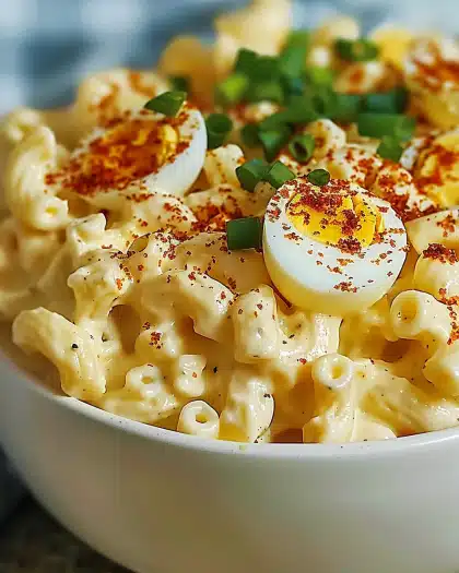 Deviled Egg Macaroni Salad