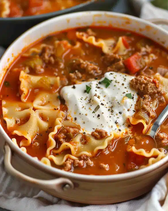 Gluten Free Lasagna Soup (Dairy Free)
