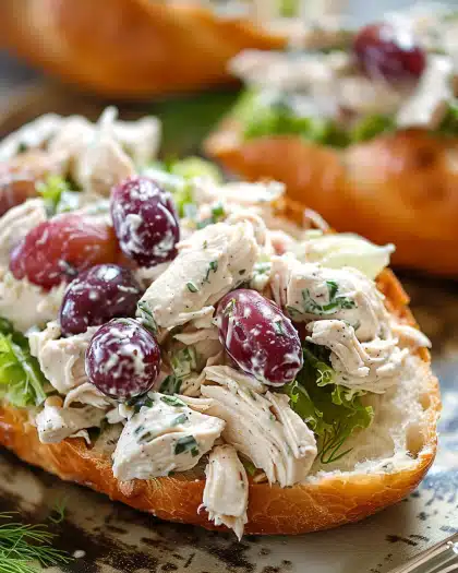 Easy Chicken Salad with Grapes