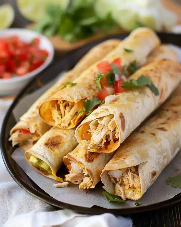 Easy Gluten Free Chicken Taquitos Recipe