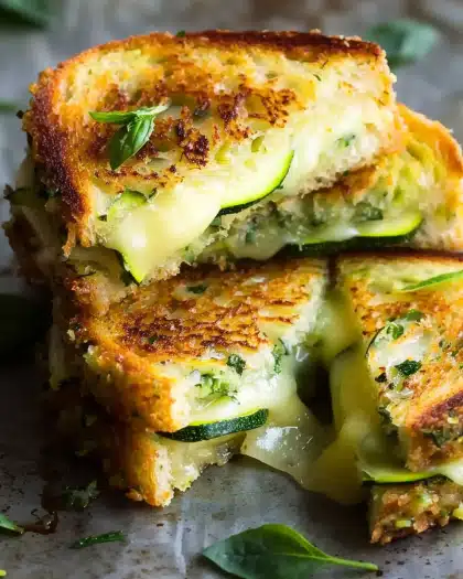 Crispy Zucchini Grilled Cheese