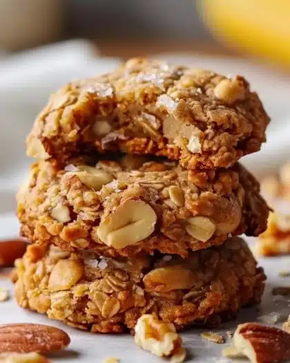 Delicious Banana Walnut Breakfast Cookies