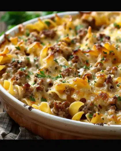 Sour Cream Beef Noodle Casserole