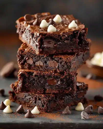Triple Chocolate Brownies Recipe