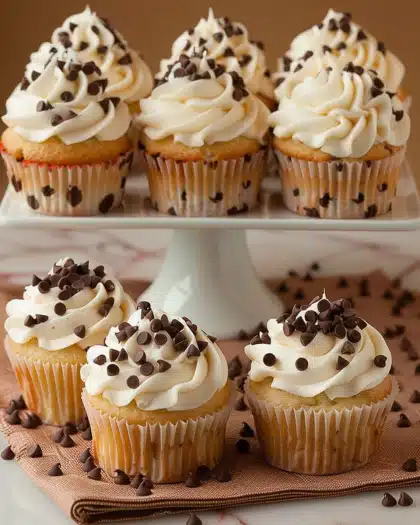 Chocolate Chip Angel Food Cupcakes