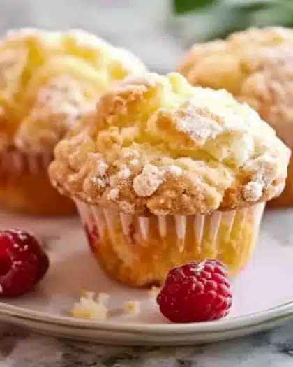 Peach Cobbler Muffins