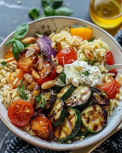 Roasted Vegetable & Orzo Power Bowl