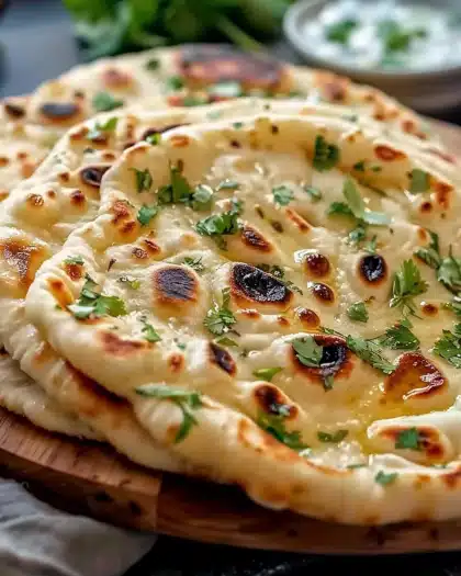 Soft & Fluffy Tandoori Naan on Tawa