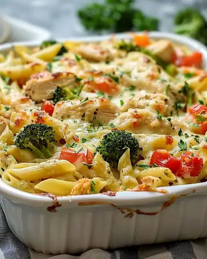 Chicken Pasta Primavera Bake