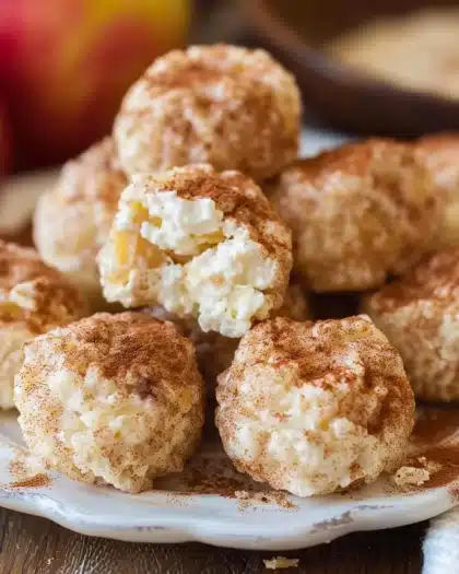 Cinnamon Apple Cottage Cheese Bites