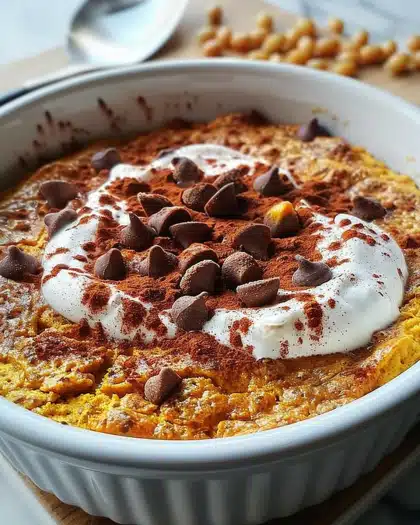 Pumpkin Cottage Cheese Breakfast Bake – High-Protein & Low-Sugar