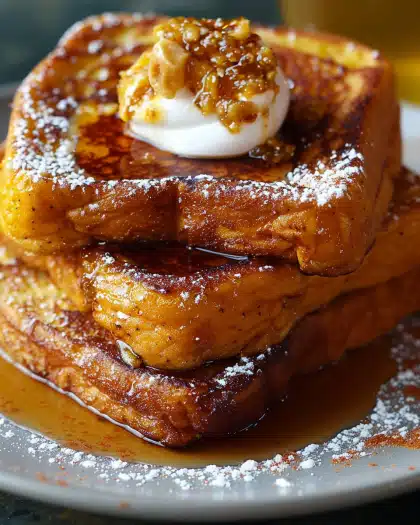 Pumpkin Pie French Toast