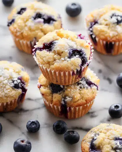 Homemade Blueberry Protein Muffins
