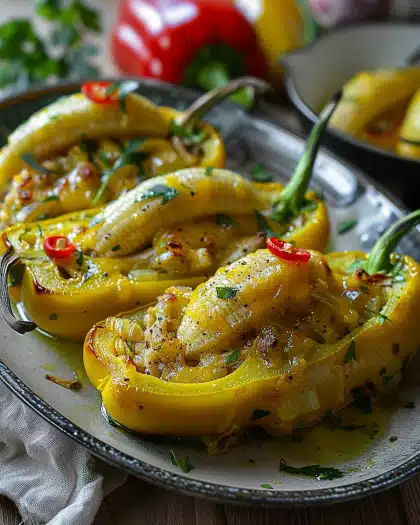 Banana Peppers Stuffed