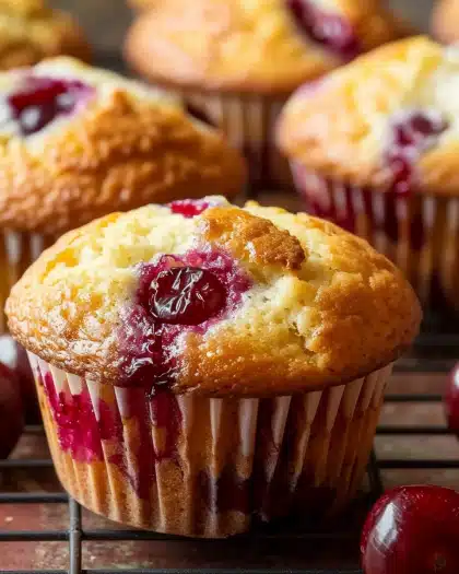 Homemade Low Carb Cherry Muffins