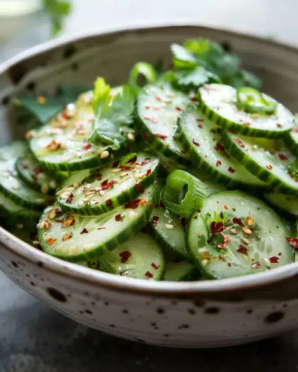 Easy Asian Cucumber Salad