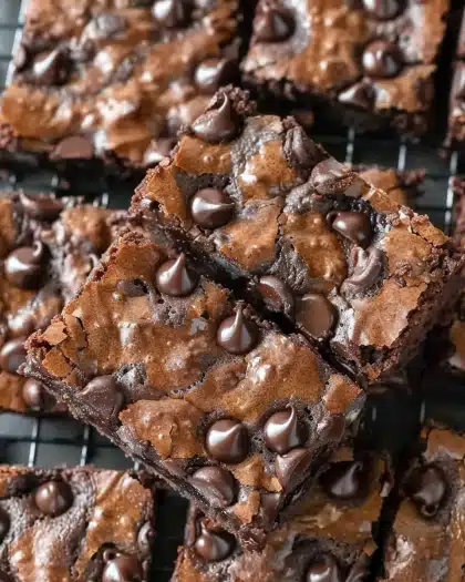Chocolate Chip Zucchini Brownies