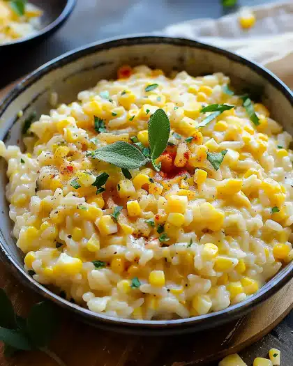Sweet Corn Risotto Recipe