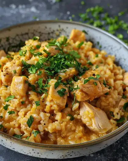 Sizzle Up Creamy Smothered Chicken And Rice
