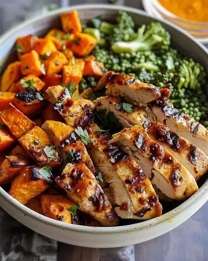 Grilled Chicken & Sweet Potato Bowl