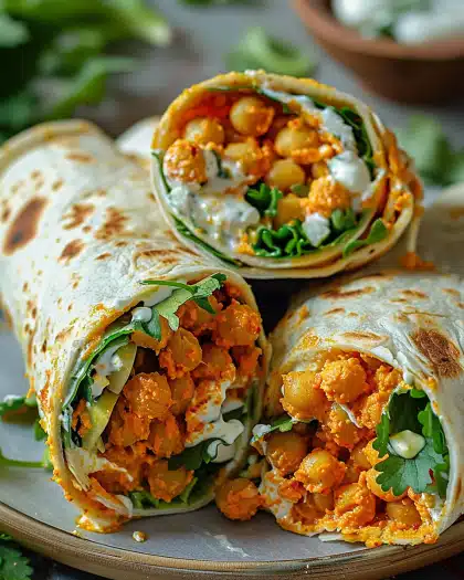 Spicy Buffalo Chickpea Wraps: A Flavorful Plant-Based Delight
