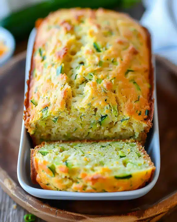 Green Onion Zucchini Cheddar Quick Bread