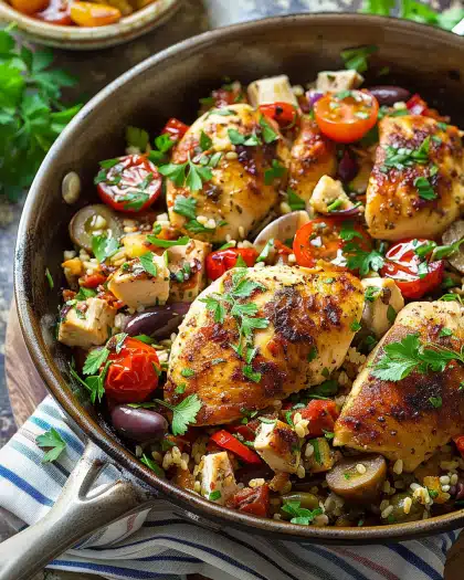 Mediterranean Chicken Skillet