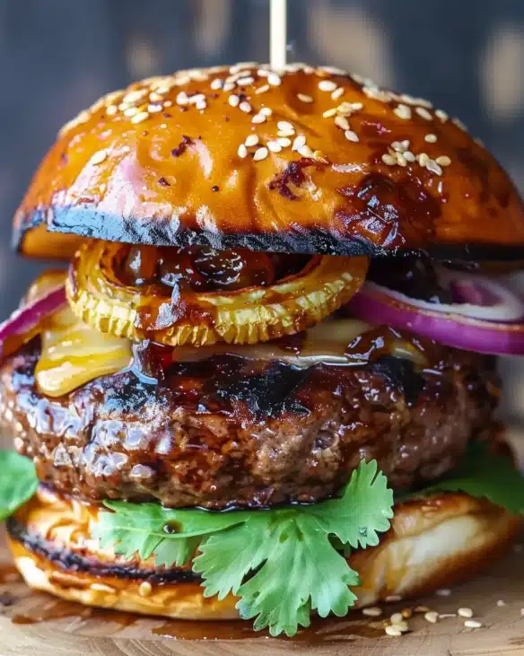 Hawaiian Teriyaki Burgers