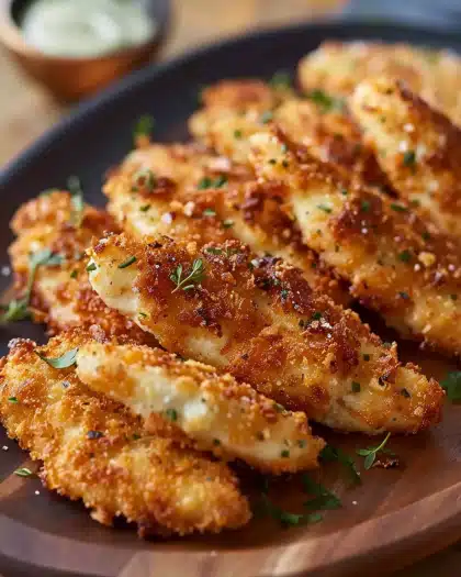 Crispy Ranch Parmesan Chicken Tenders
