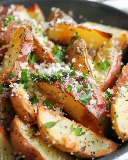 Crockpot Parmesan Potato Wedges