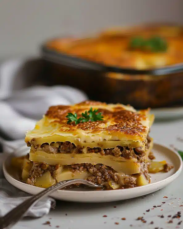 Easy Serbian Ground Beef Potato Moussaka