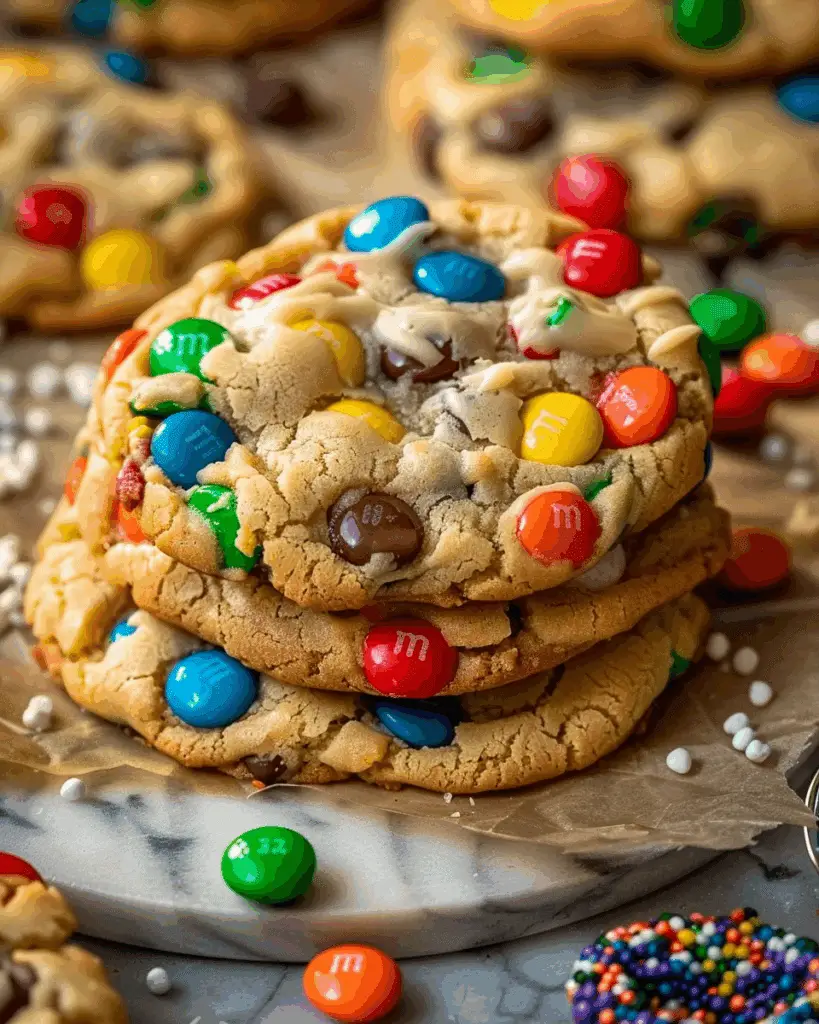 Festive M&M Cookies