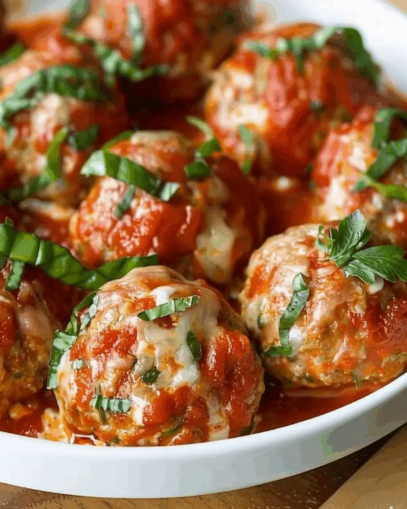 Baked Chicken Ricotta Meatballs