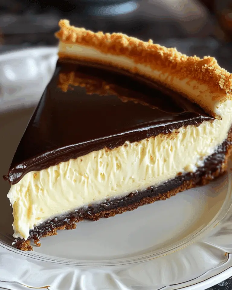 Boston Cream Pie Cheesecake