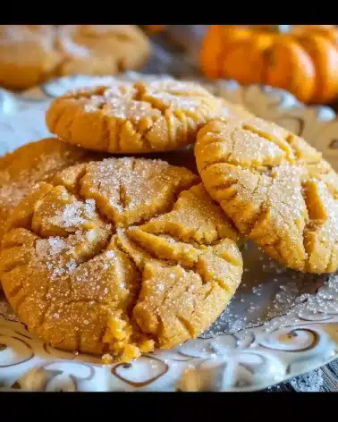 Soft Batch Pumpkin Sugar Cookies