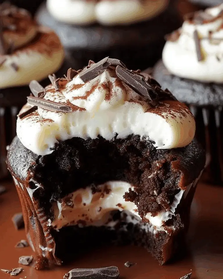 Cheesecake-Stuffed Chocolate Cupcakes